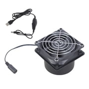 Quiet 8cm USB Powered Adjustable Speed Duct Blower With Air Pipe For Printers Pet Houses Workshops Ventilation Systems