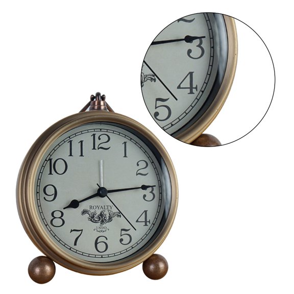 Quiet Alarm Clock with Easily to Read Number and Metal Frame Quiet Operation