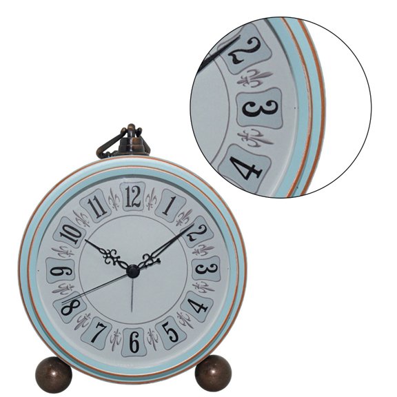 Quiet Alarm Clock with Easily to Read Number and Metal Frame Quiet Operation