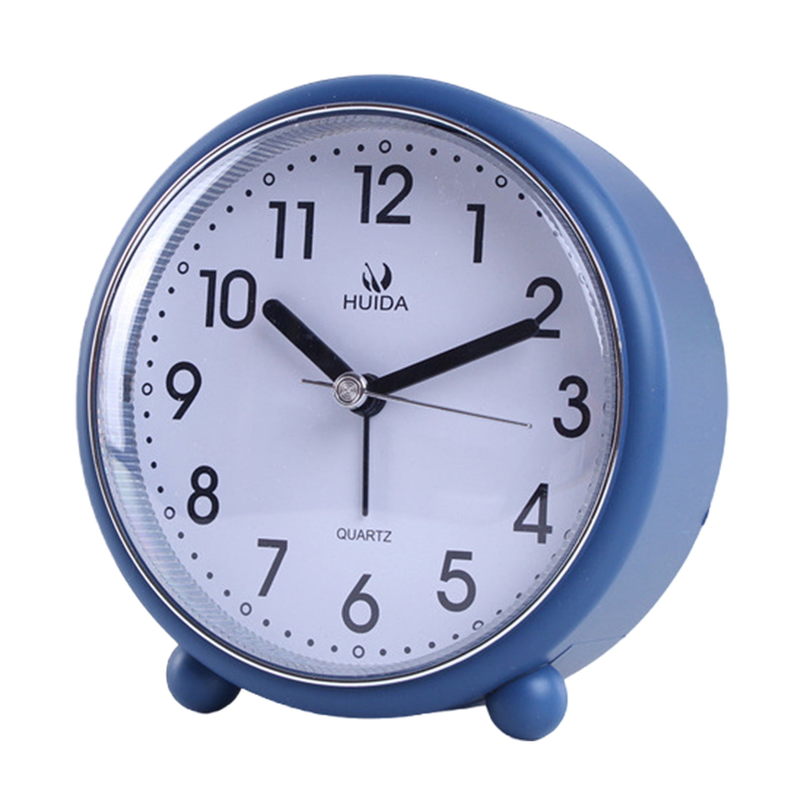 Alamer Clock Quiet Analogs Alarm Clock 4inch NonTicking Powereds Simple for Bedsides ...