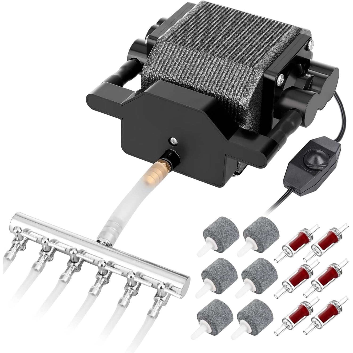 Quiet Aquarium Air Pump 200/317/475GPH High Pressure Commercial Air Pump Pond Aerator Bubbler Hydroponics Air Pump Oxygen Pump