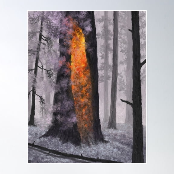 Quiet Burnout Poster Wall Art, Modern Wall Decor, 8x12 UNFRAMED