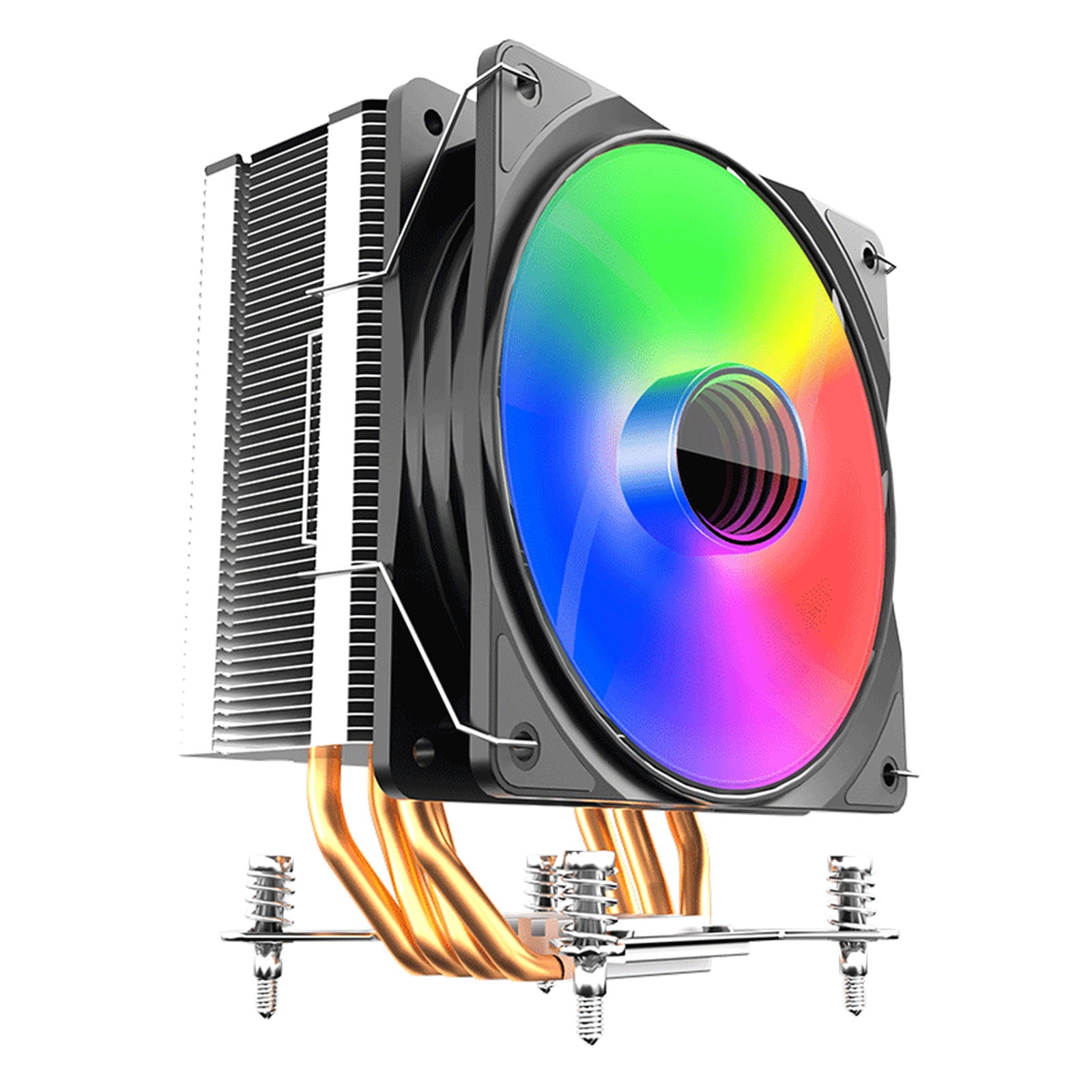 Quiet CPU Fan 4PIN PWM RGB Fan Effective Cooling for Computer Heat ...