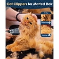 thumbnail image 1 of Quiet Cat Clippers for Matted & Long Hair, 2-Speed Cordless Pet Shaver Grooming Kit for Cats, Small Dogs & Animals (Blue), 1 of 8