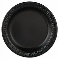Quiet Classic Laminated Foam Dinnerware, Plate, 9" Dia, Black, 125/pack, 4 Packs/carton | Bundle of 2
