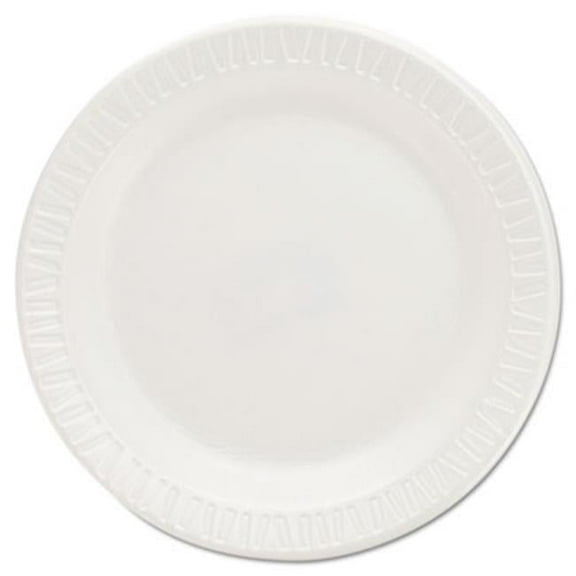 Quiet Classic Laminated Foam Dinnerware Plates, 6 in. - White