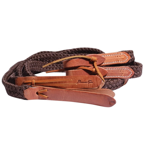 Professionals Choice  8ft Quiet Control Split Reins Brown