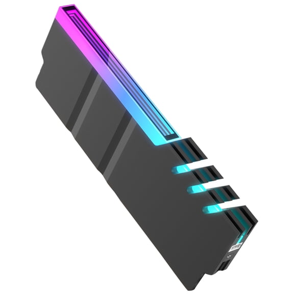 Quiet Cooling Solution Aluminum Alloy RAMs Coolers for DDR4 and DDR5 Memory ARGB Syncs High Efficiency Heat Dissipation