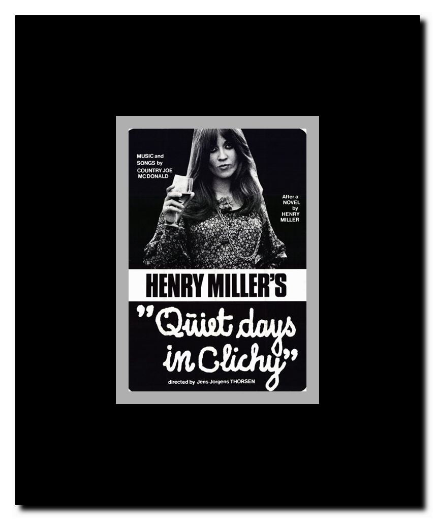 Quiet Days in Clichy Framed Movie Poster