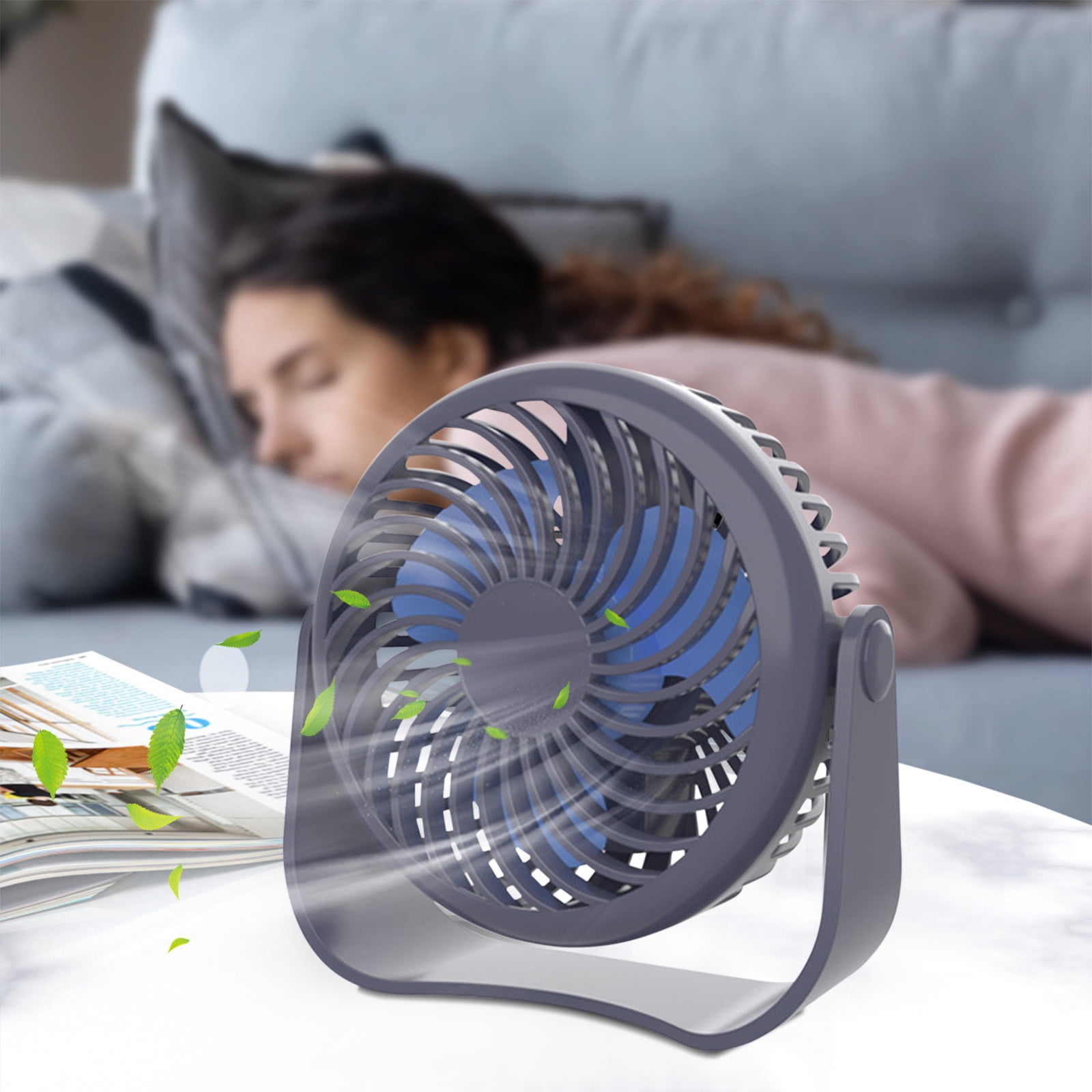 Quiet Desk Fan For Office Fan For Bedroom Usb Portable Fan Desk Fan ...