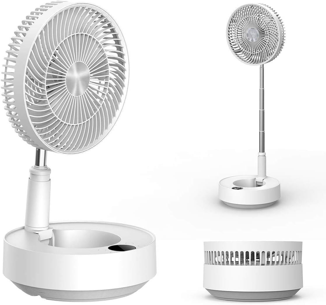 Quiet Desk Fan Oscillating Room Fan 5 Speeds 25dB Silent Table Fan Air ...