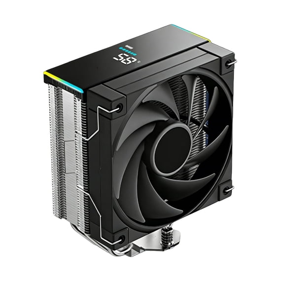 Quiet Desktop CPU Coolers With White Fan Coppers Base And Dynamic Lighting Efficient Computer Heat Sink