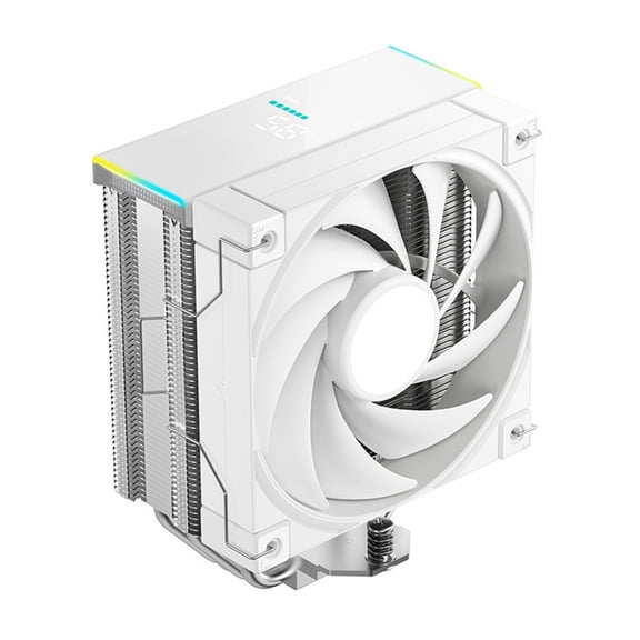 Quiet Desktop CPU Coolers With White Fan Coppers Base And Dynamic Lighting Efficient Computer Heat Sink