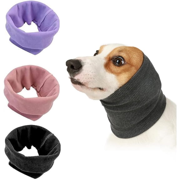Quiet Ears Covers for Dogs 3pcs,Dog Snoods Ear Covers for Noise,Grooming and Force Drying Miracle Tool for Anxiety Relief & Calming Dogs