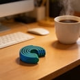 thumbnail image 1 of Quiet Fidget To-ys, 5-Ring Spinning Design, Finger Fidgets Silent Rotation, Fidget To-ys for Adults Stress Relief, Anxiety Fidgets Desk Gadget, Blue, 1 of 6