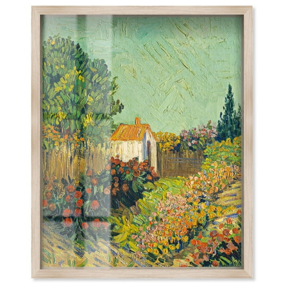 Quiet Frenzy Shadowbox Print Vintage Art by Art Remedy, Blonde Frame, 16 x 20