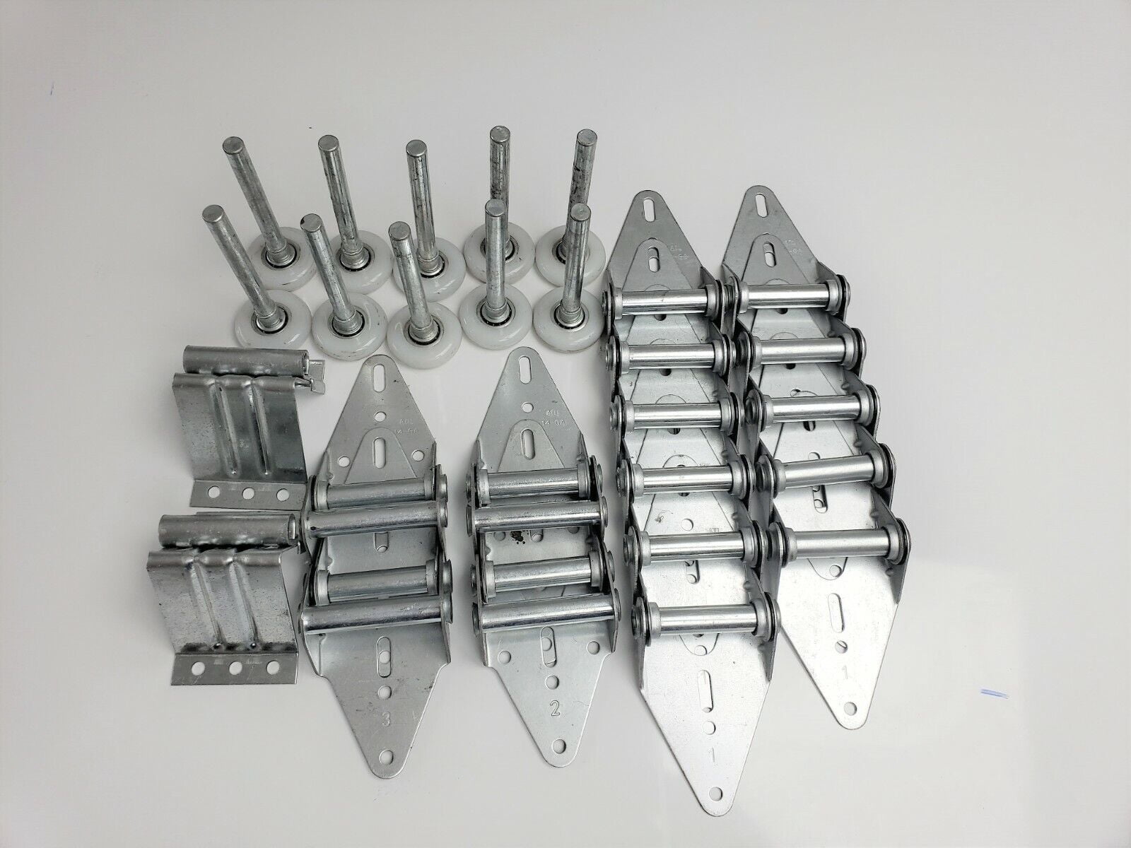 Light Duty Garage Door Hardware Kit - For 16x7 Or 18x7 Doors - Rollers, Hinges, Brackets 5 thumbnail image