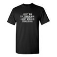 thumbnail image 1 of Quiet Man Sarcastic Humor Graphic Novelty Super Soft Ring Spun Funny T Shirt, 1 of 3