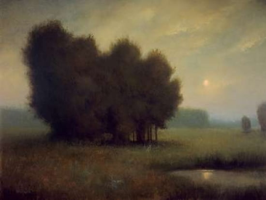 Quiet Moon Canvas Art - Brent Watkinson (18 x 24)