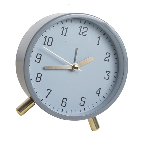 Quiet Movement Analogue Alarm Clock with Night Light for Bedrooms and Offices