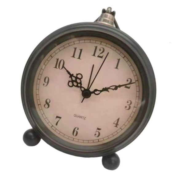 Quiet Movements Antique Alarm Clock Night Light Function Battery Operated Home Decors