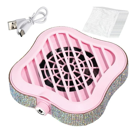 Quiet Nail Dust Vacuum, Adjustable Suction Nail Dust Collector with 10 Filters - for Salon, Home Manicure (Beginner & Professional,1pcs,X)