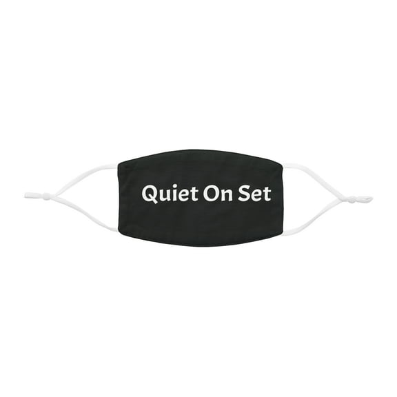 "Quiet On Set "Snug-Fit Polyester Face Mask