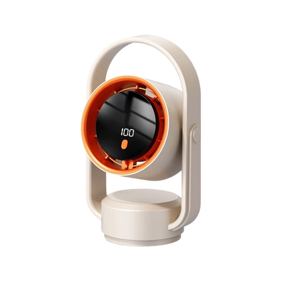 Quiet Operation Digital Display USB Desk Fan with Long Battery Life Household Fan ABS Texture for Efficient Cooling