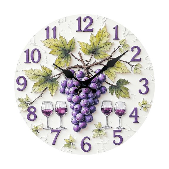 Quiet Operations Fruit Wall Clock Perfect for Easy Reading in Any with Large Number Simple Installation