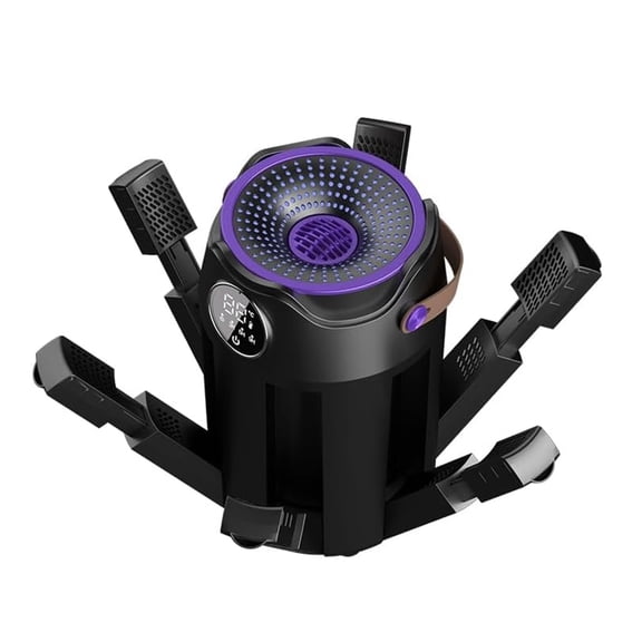 Quiet Operations Multipurpose Boot Dryer Heaters 6 Prong Foldable Electric Dryer Texture for Home Travel Use