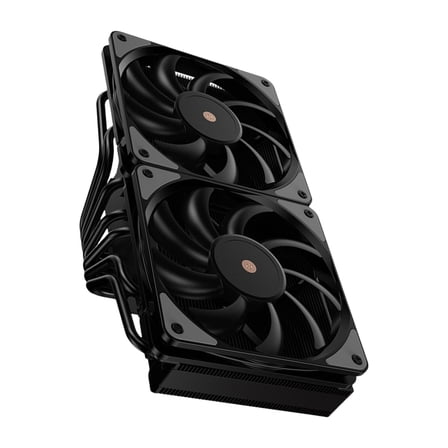 Quiet PC Cooling System 7 Heat Pipes 2x 120mm Fans AM4 Am5 LGA1200 Computer