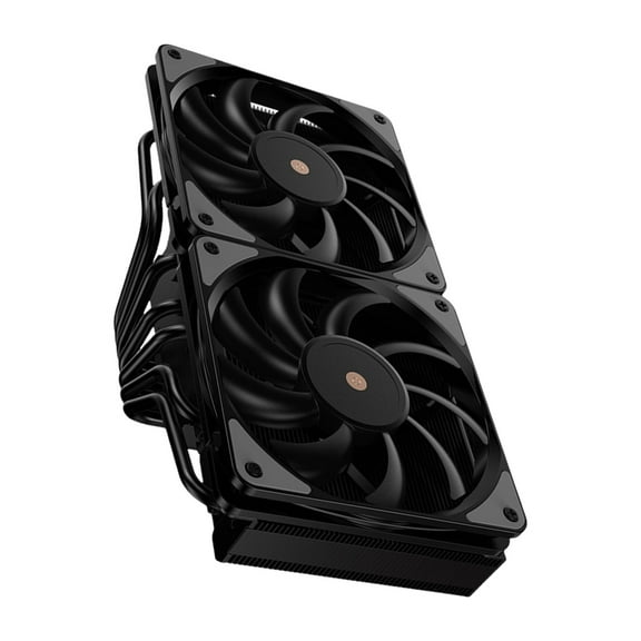 Quiet PC Cooling System 7 Heat Pipes 2x 120mm Fans AM4 Am5 LGA1200 Computer