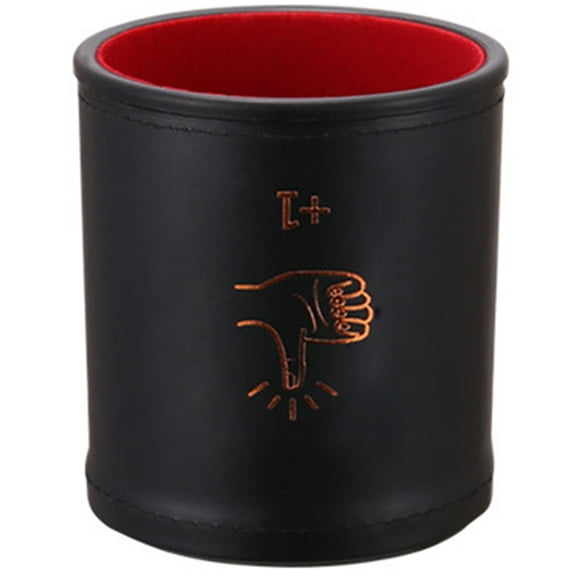 Quiet PU Leather Straight Dices Cup Shaker Dices Cups Drinking Game Entertainment Dices Cup Game Supply