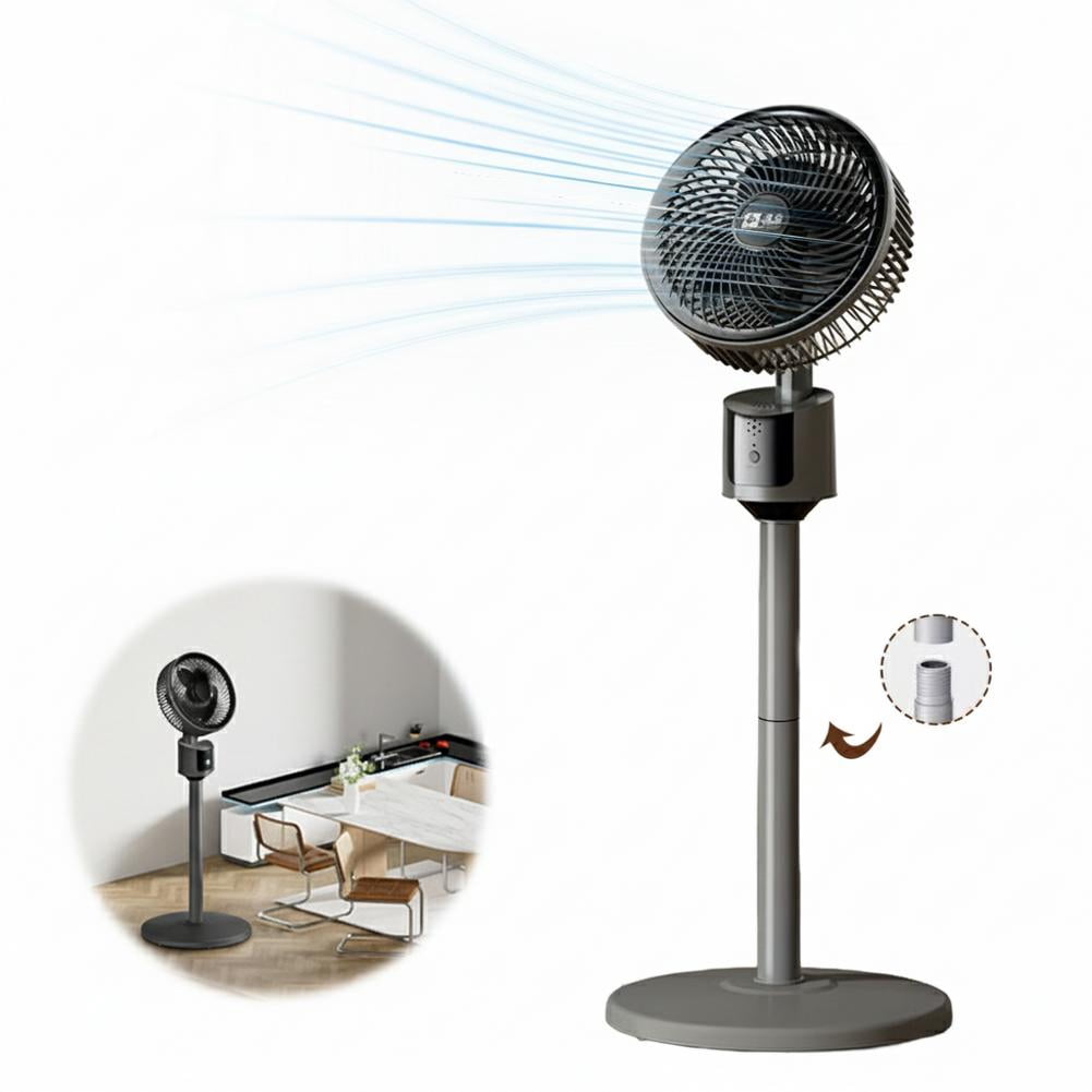 Stand Fan Remote Quiet Pedestal Circulator Fan, Pedestal Fan With Remote Adjustable ...