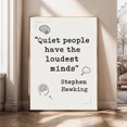 Quiet People Have The Loudest Minds Introvert Quote Motivational ...