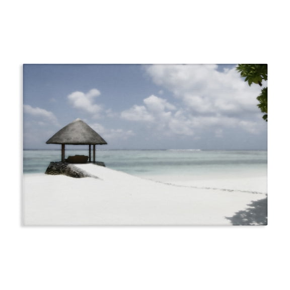 Stupell Industries Quiet Place Beach Coast Canvas Wall Art, design by Noah Bay, 30 x 45