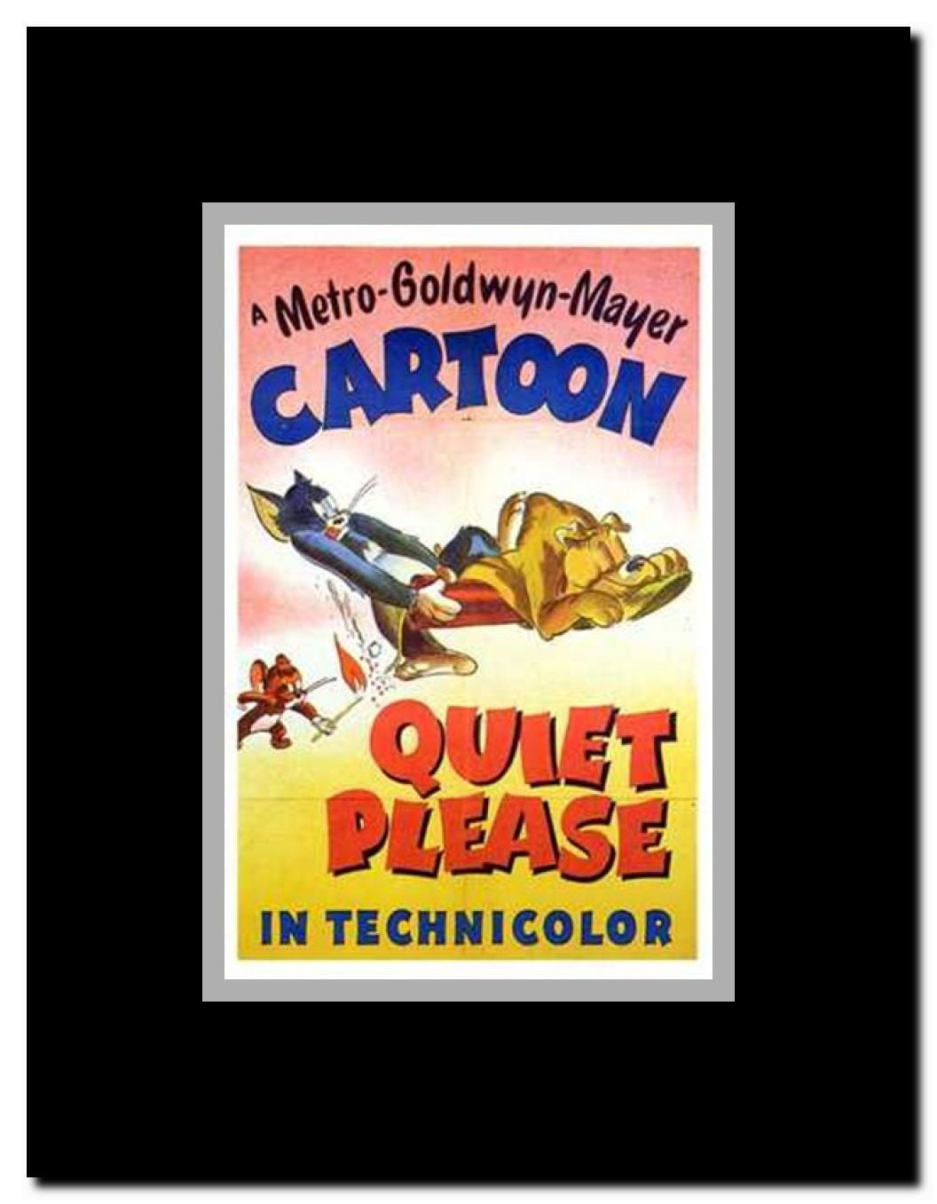 Quiet Please Framed Movie Poster