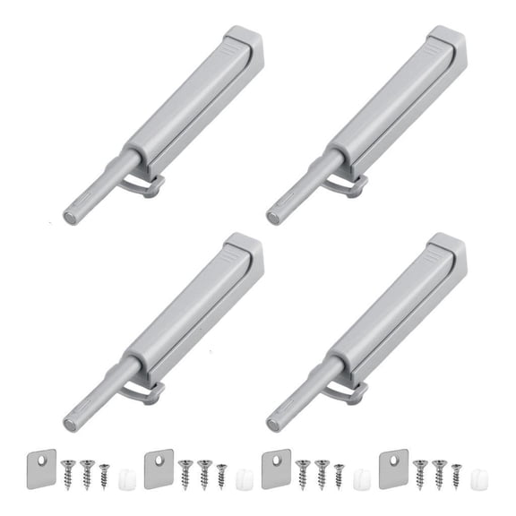 Quiet Push to Open Mechanism Modern Press Release Latches for Cabinets Easy Installs Recessed Touch Latches Hardware
