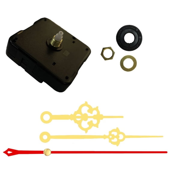 Quiet Quartz Wall Clock Mechanism With Serpentine Hands And Second Hand