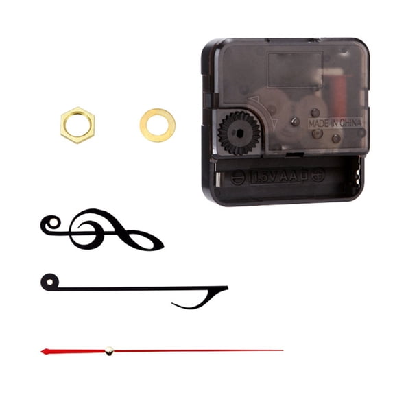 Quiet Quartzs Clock Mechanism Kits with Unique Music Note Fork Pencil Hands for DIY Enthusiasts and Wall Clock Repairs