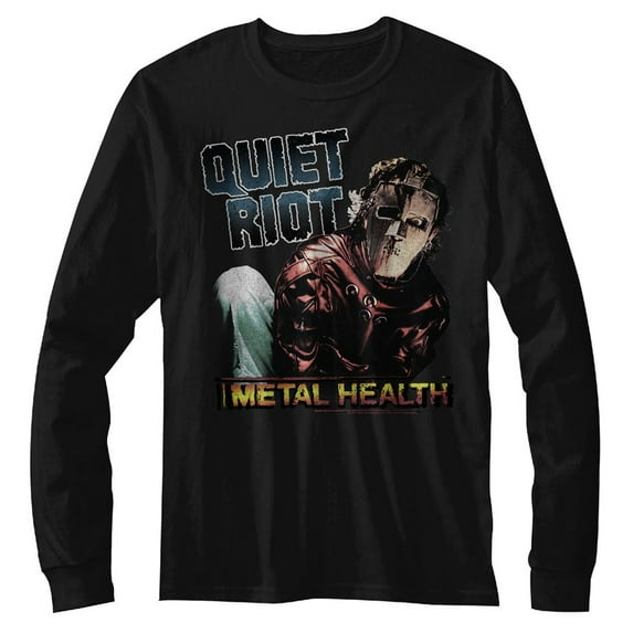Quiet Riot Metal Health Black Adult Long Sleeve T-Shirt