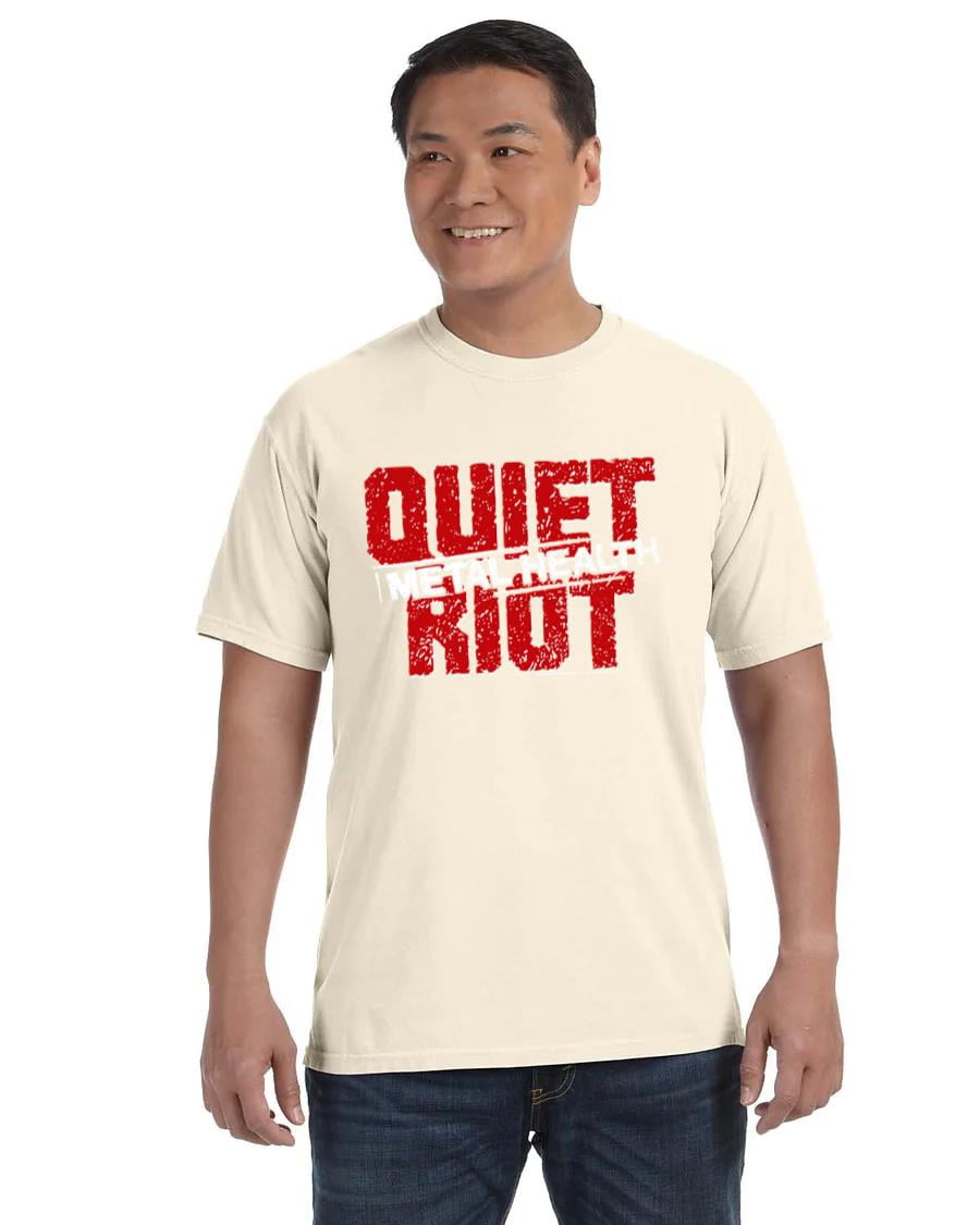 T-shirt Quiet Riot Metal Health - Cotone, Unisex, Multicolore, Made In USA (Gildan 5000)