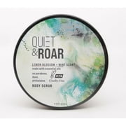 Quiet & Roar Lemon Blossom + Mint Scent Body Scrub with Essential Oils - 8 oz.