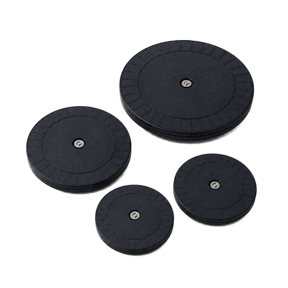 Quiet Rotating Display Platform Set, 4 Sizes Turntable Stands with Steel Bearing for Model, Plant, Crafts, Monitor & Laptop Display