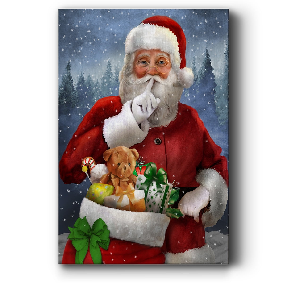 Quiet Santa- Gallery Wrapped Canvas