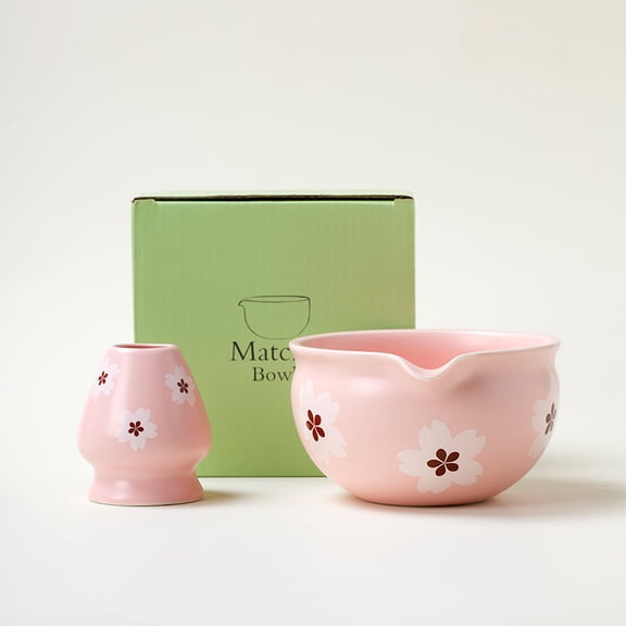 Quiet Tea Event Japanese Imported Matcha Bowl Set | 500ml Tea Bowl with Whiskey Rack | Tea Ceremony Etiquette Tools | Microwave/Dishwasher Compatible