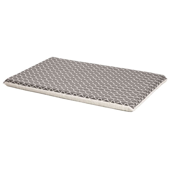 Quiet Time Defender Reversible Fleece Crate Pad, Gray