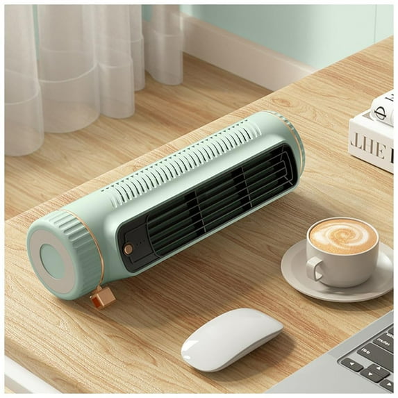 Quiet Tower Fan with Remote Control, Portable USB Personal Air Conditioner - 3 Speed Settings, Auto Oscillating Head, Energy Efficient Cooling for Home, Office, Bedroom