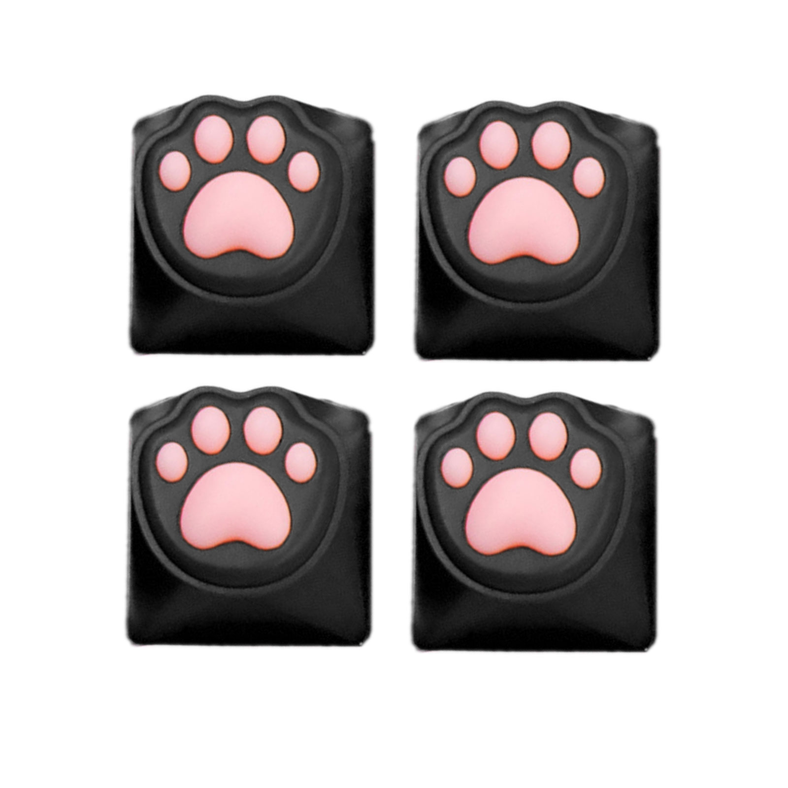 Quiet Typing CatPaw Keycaps Silicone ABS Hybrids Materials Office and ...