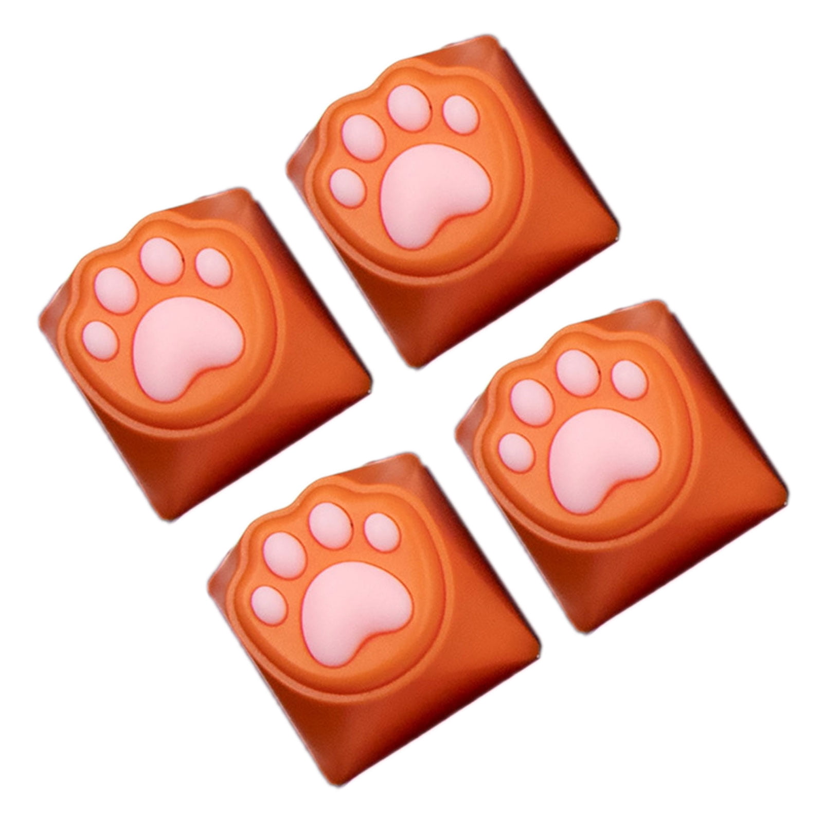 Quiet Typing CatPaw Keycaps Silicone ABS Hybrids Materials Office and ...